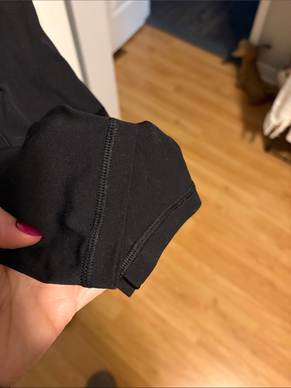 Aerie Black Crossover Waist Style Leggings Size Medium - Picture 6 of 8